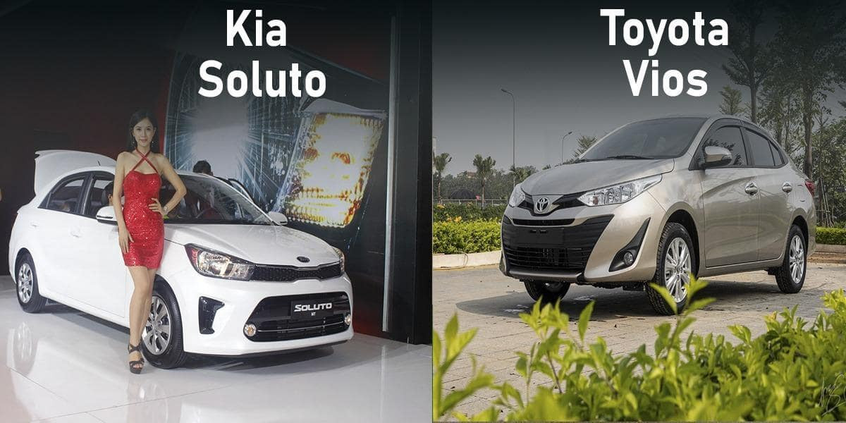 So sánh giá bán giữa Toyota Vios 2020 và KIA Soluto 2020