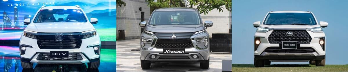 So sánh giá bán Honda BR-V, Mitsubishi Xpander và Toyota Veloz Cross