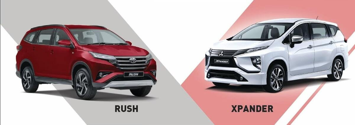 So sánh ngoại thất Mitsubishi Xpander Cross và Toyota Rush
