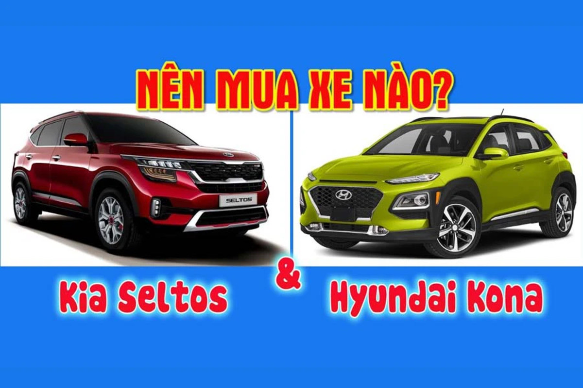 So sánh nội thất Hyundai Kona và Kia Seltos