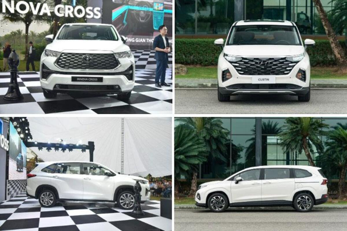 So sánh thiết kế ngoại thất giữa Innova Cross Hybrid và Hyundai Custin