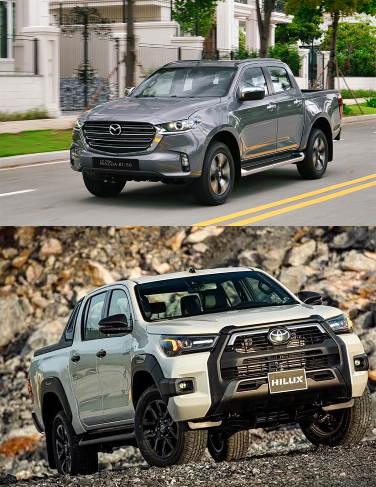 So sánh Toyota Hilux 2016 và Mazda BT-50 2016 về động cơ và vận hành