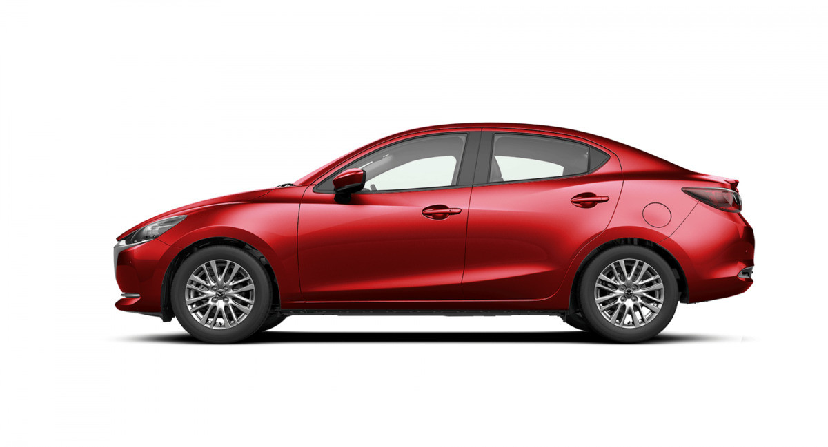 Thân xe Mazda 2 2020 với đường gân dập nổi