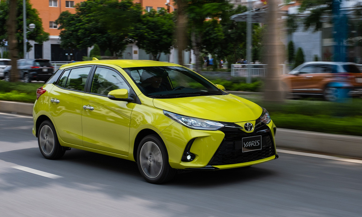 Thân xe Toyota Yaris 2020 với thiết kế hatchback đặc trưng