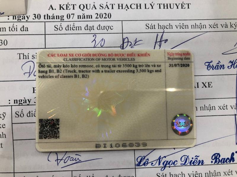 Thời hạn sử dụng bằng B2