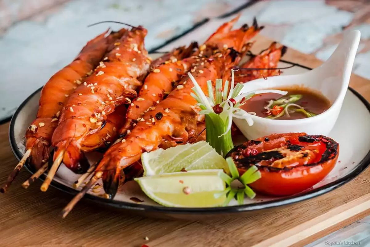 Tôm sú nướng Cần Giờ