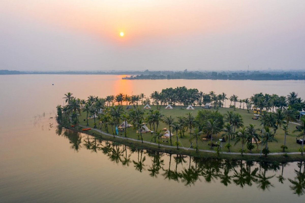 Trải nghiệm cắm trại bên hồ Đại Lải