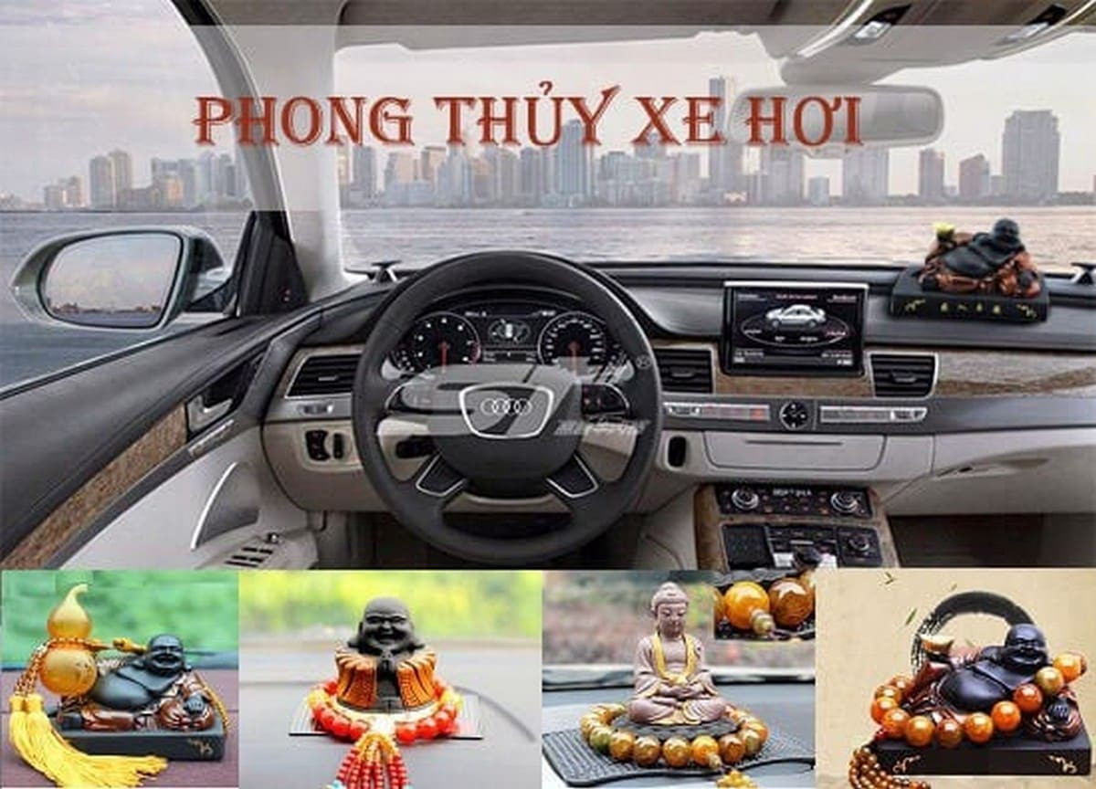 Vật phẩm phong thủy trong xe