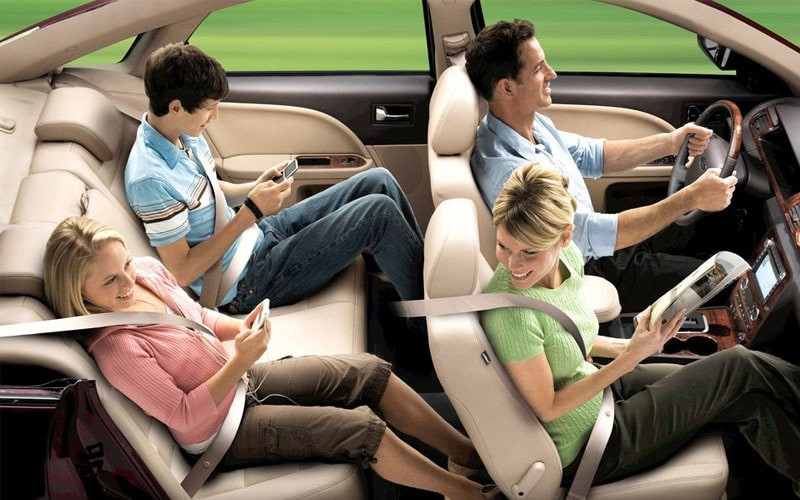 Vị trí ngồi an toàn trên xe 5 chỗ