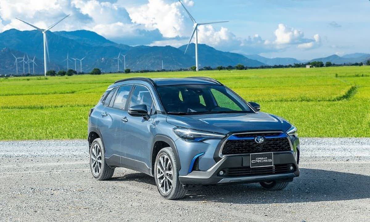 Xe Toyota Corolla Cross ngoại thất xanh dương